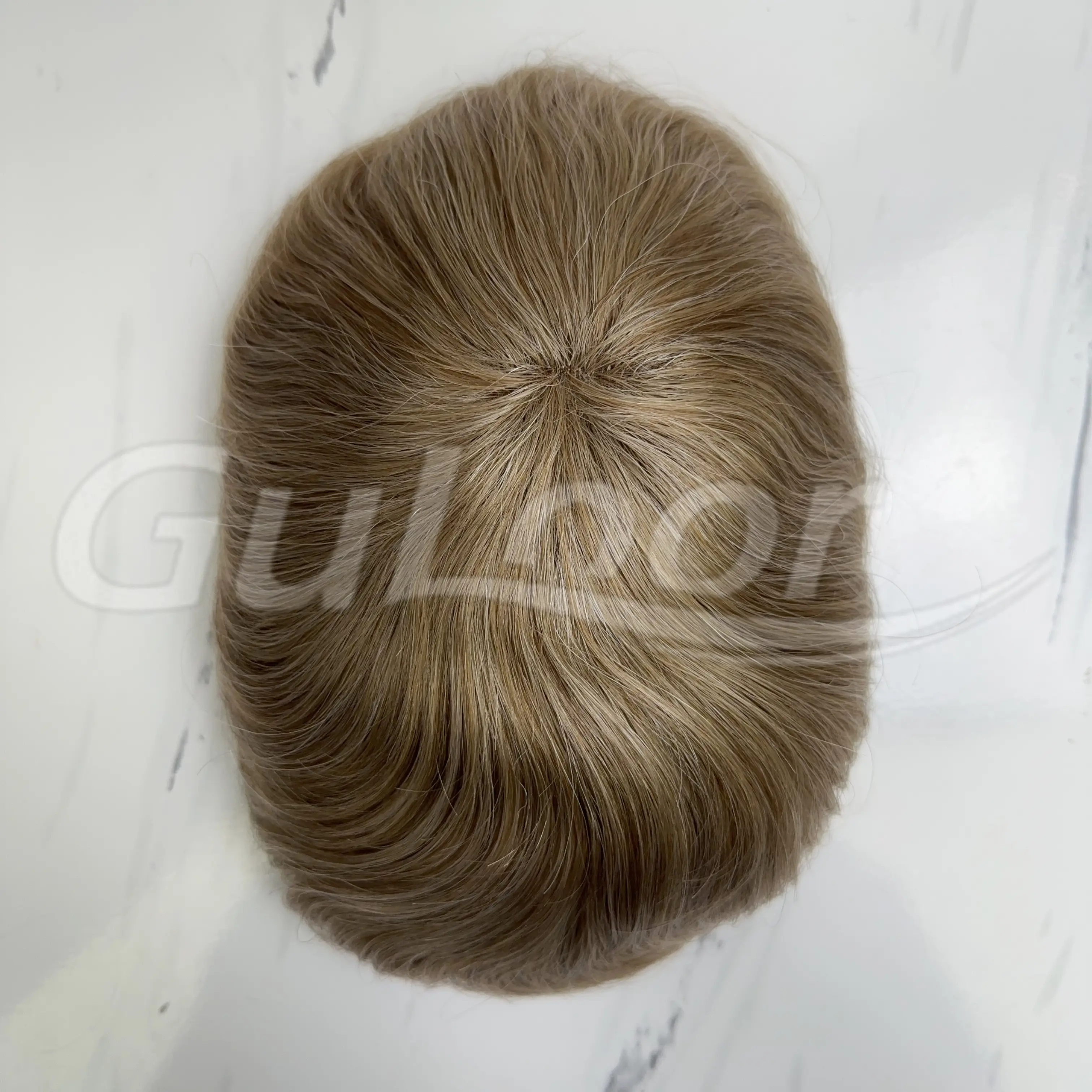 Custom Order Men's toupee Color#20R30 Fine Mono With Npu Perimeter