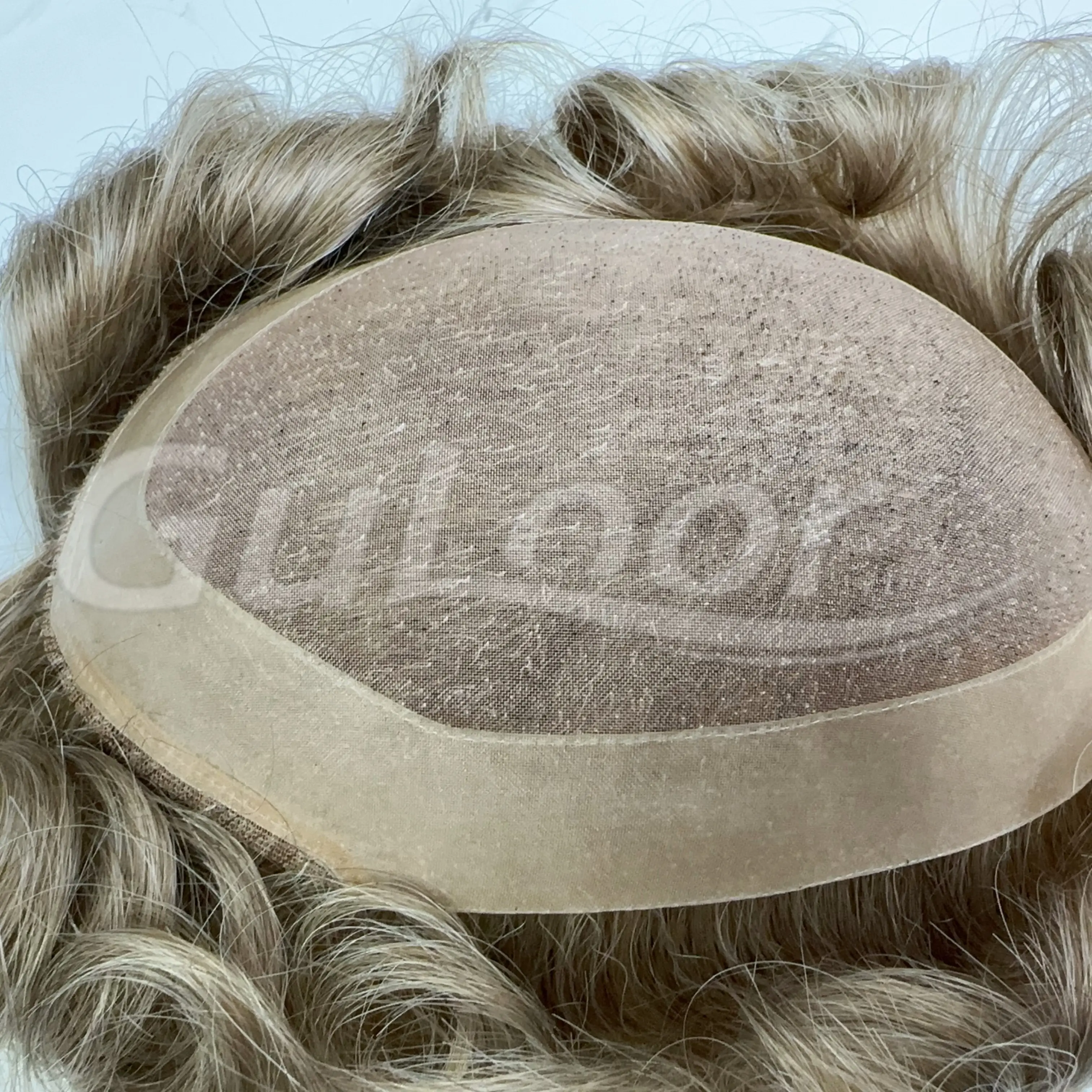 Custom Order Men's toupee Color#20R30 Fine Mono With Npu Perimeter