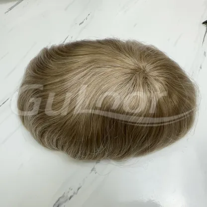 Custom Order Men's toupee Color#20R30 Fine Mono With Npu Perimeter