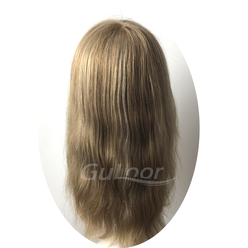 mono with lace Topper 16 inch  European hair  | Guloor Hair