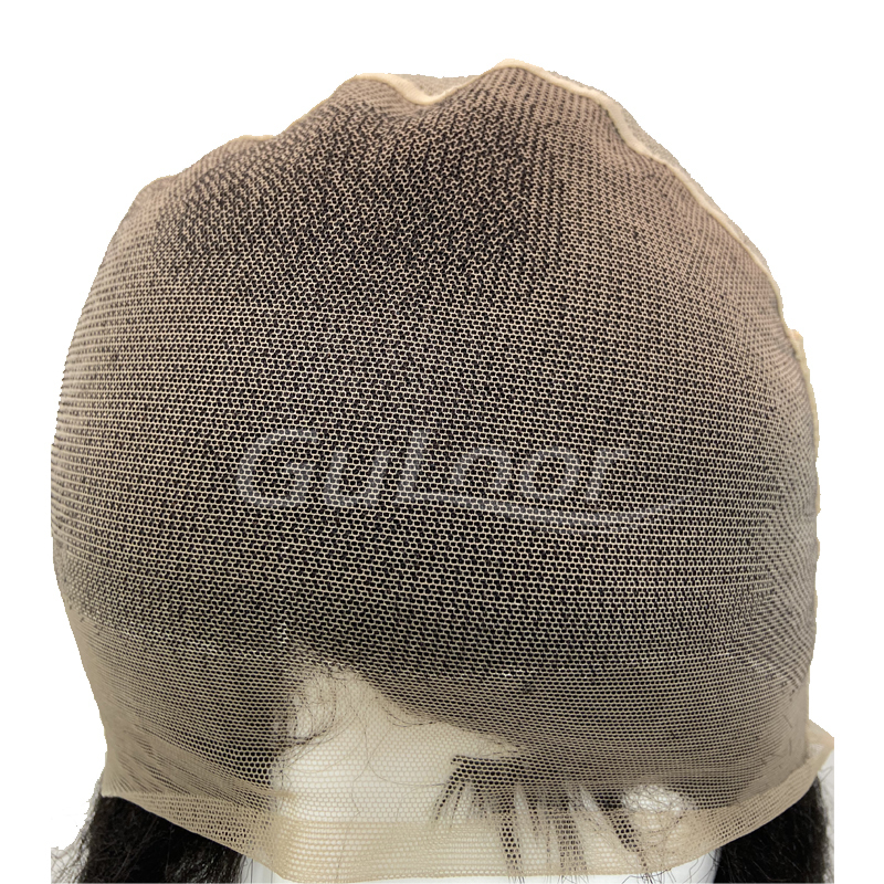 Brazilian human hair Yaki Straight Full Lace Wig