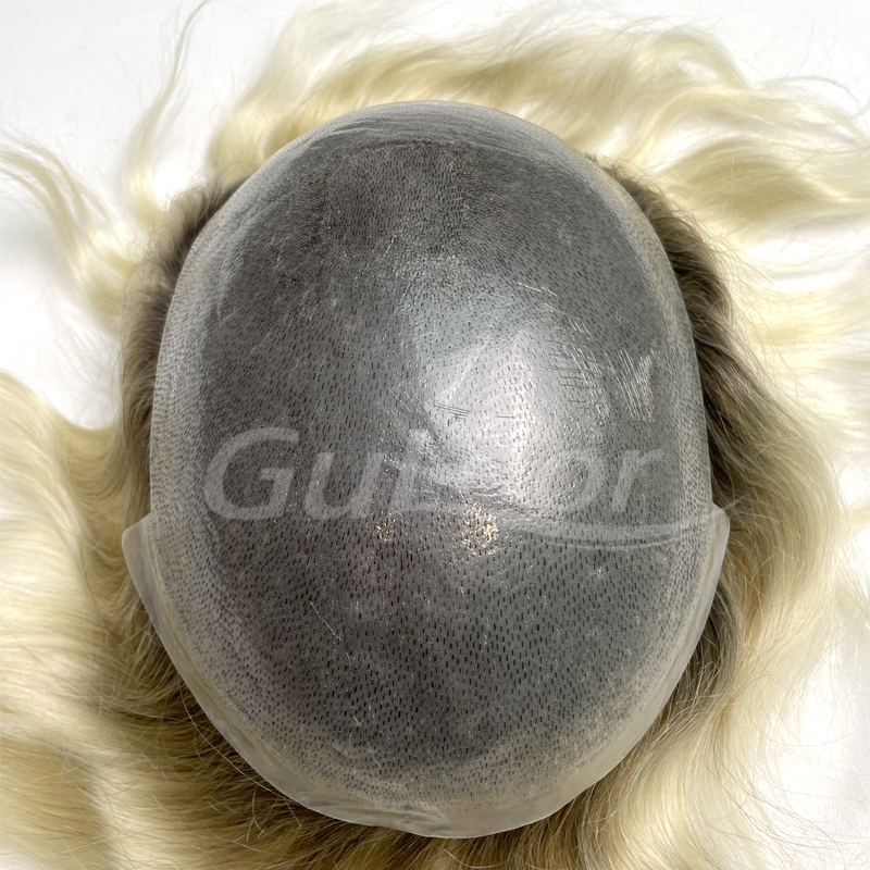 The Best Men's Skin Base 100% Human Hair Qingdao Replacement System.