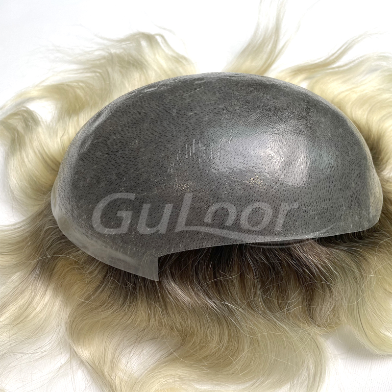 The Best Men's Skin Base 100% Human Hair Qingdao Replacement System.