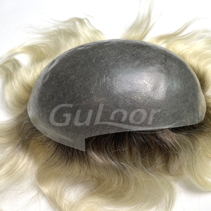 The Best Men's Skin Base 100% Human Hair Qingdao Replacement System.