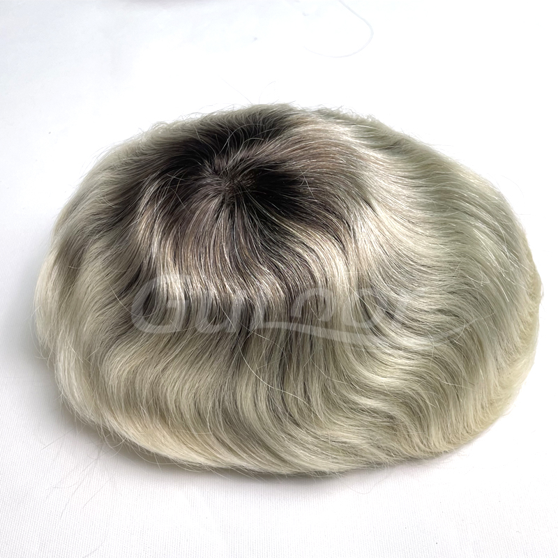 The Best Men's Skin Base 100% Human Hair Qingdao Replacement System.