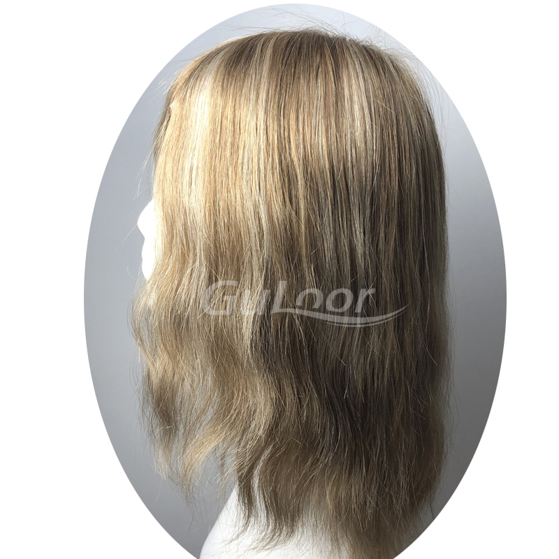 mono with lace Topper 16 inch  European hair  | Guloor Hair