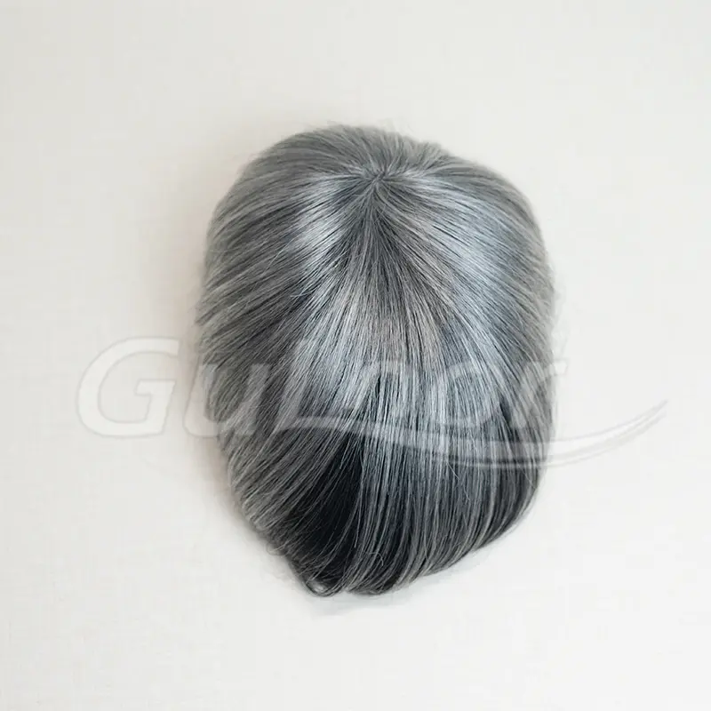 Custom Order Super Welded Fine Mono Human Hair Men's Toupee 110%Density