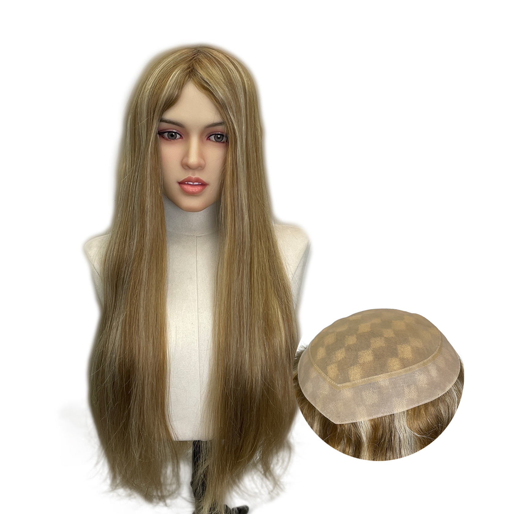 European human hair mono Topper  Custom Order  | Guloor Hair