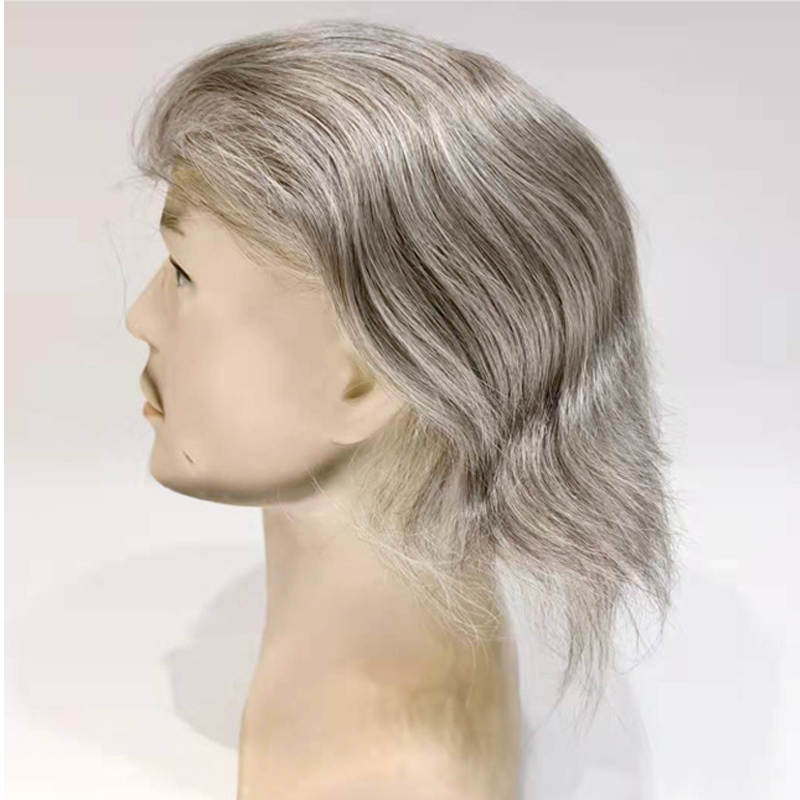 Custom | Quiff Fine Mono with Thin Skin Perimeter Hairpiece for Men