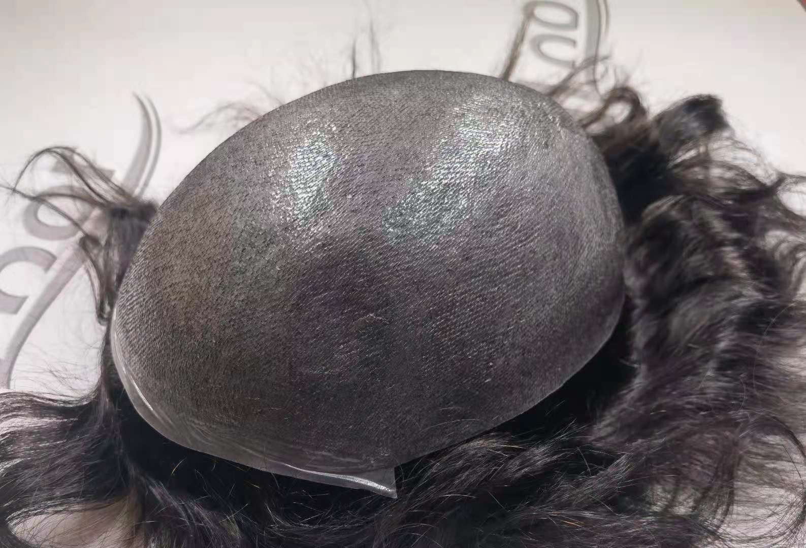 Thin Skin Men Toupee Wholesale Price 100% Virgin Human Hair