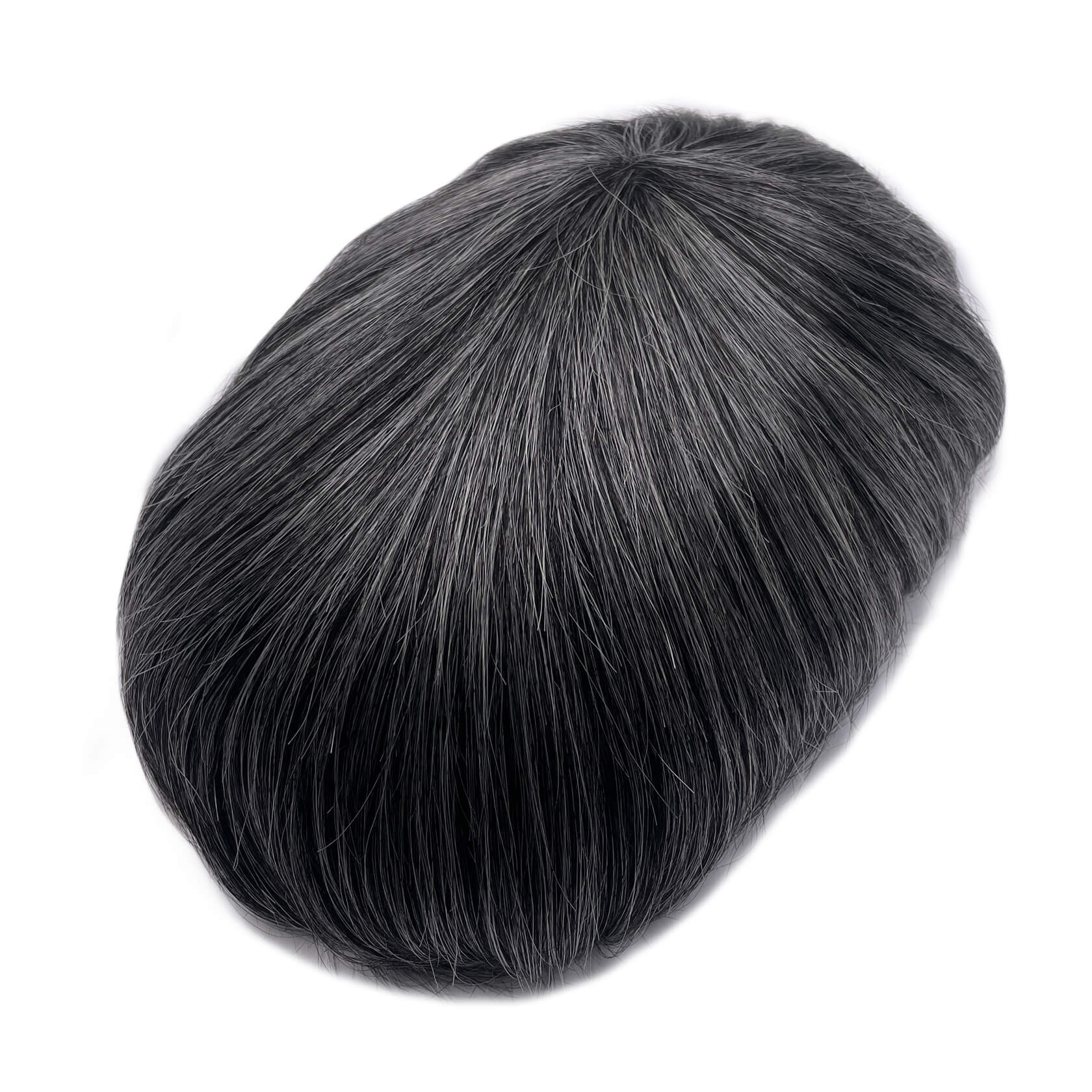 SKIN-Custom Order Human Hair Skin V-loop Natural black Men toupee
