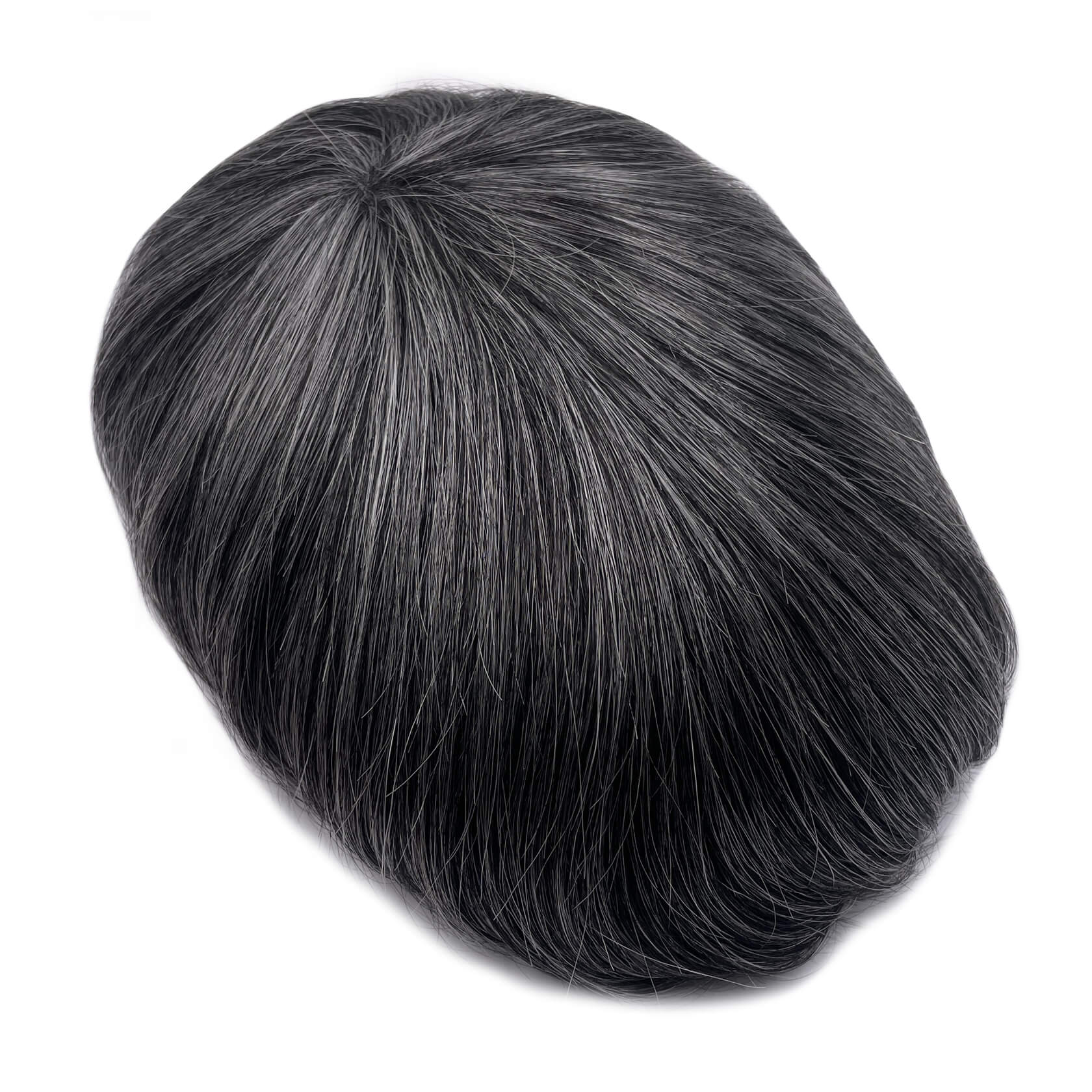 SKIN-Custom Order Human Hair Skin V-loop Natural black Men toupee