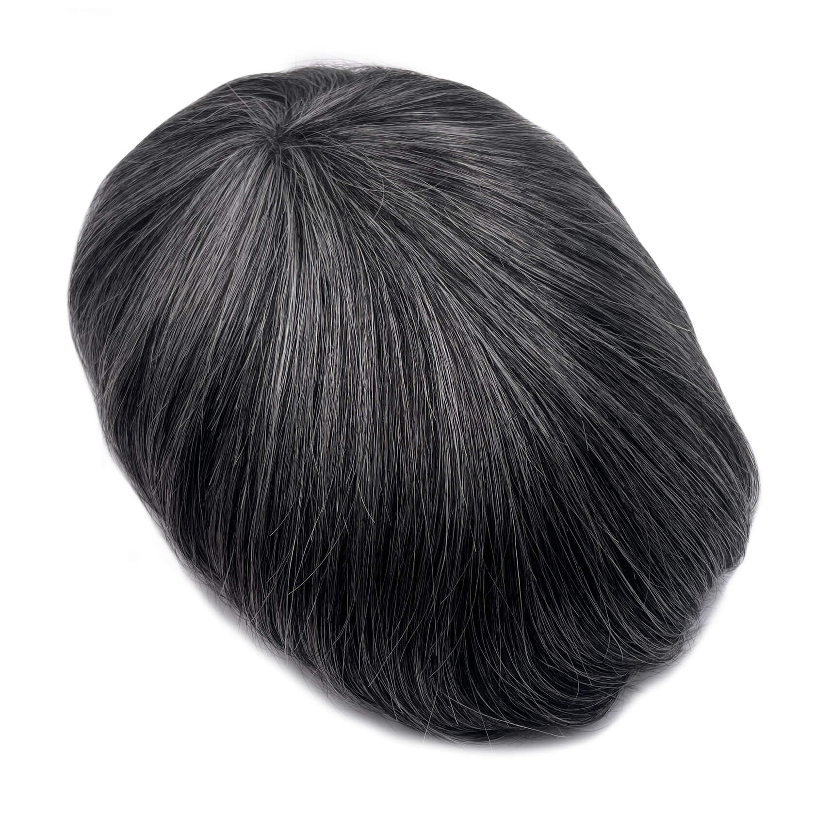 SKIN-Custom Order Human Hair Skin V-loop Natural black Men toupee