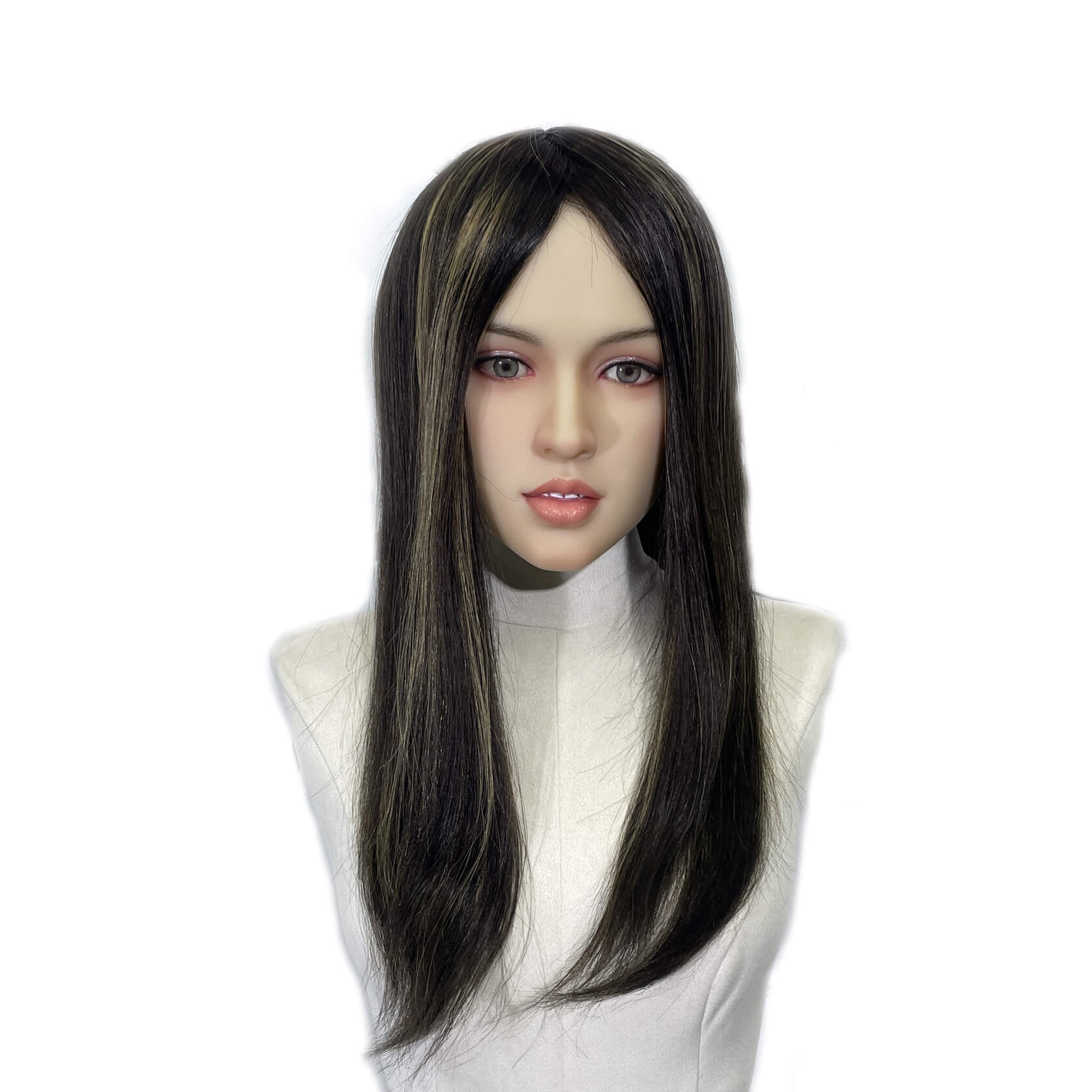 Custom style ：Mono Silk Topper  Color #highlight  Women's Topper 18 inch | Guloor Hair