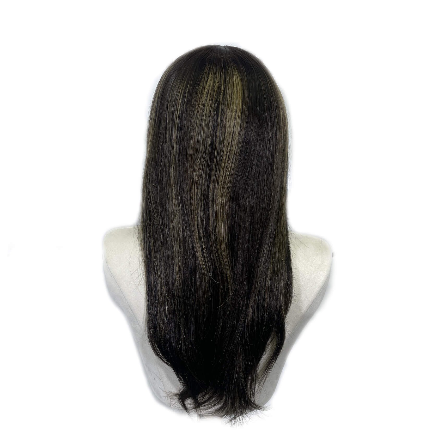 Custom style ：Mono Silk Topper  Color #highlight  Women's Topper 18 inch | Guloor Hair