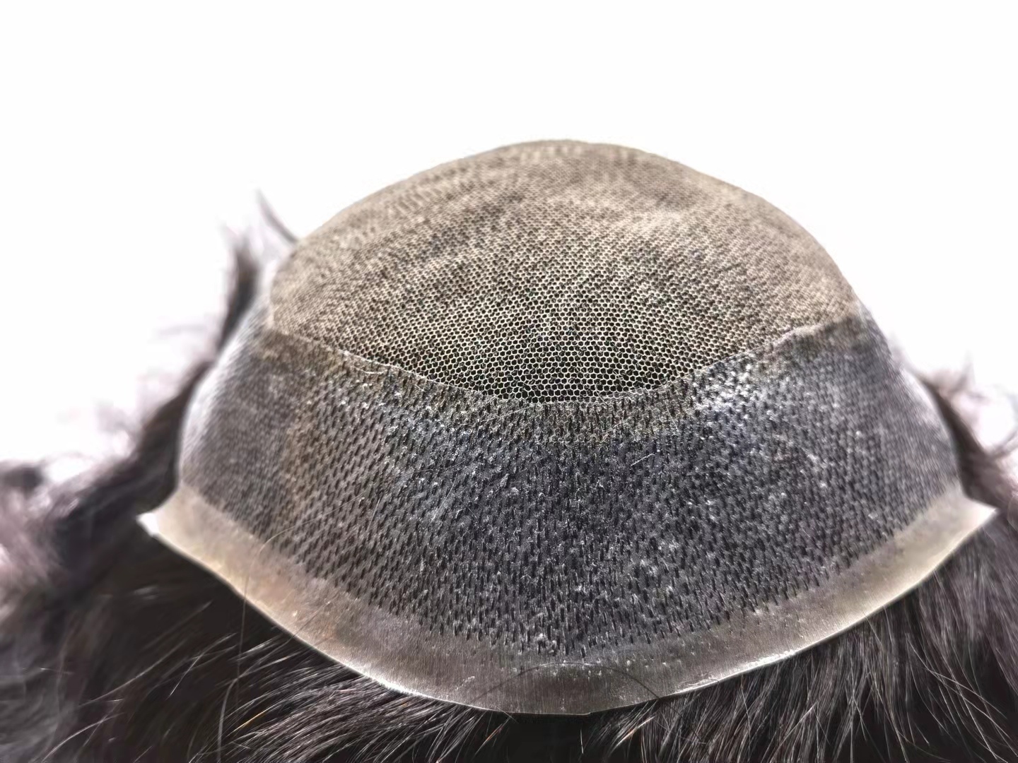 Men toupee | AUS style | French Lace with Thin Skin Perimeter | Guloor Hair