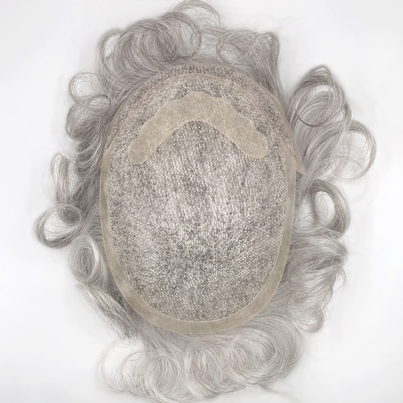 Custom | Fine Welded Mono with PU and French Lace Front Hair Replacement System