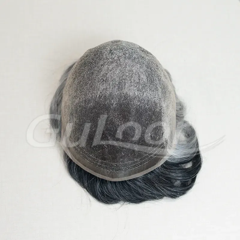 Custom Order Super Welded Fine Mono Human Hair Men's Toupee 110%Density