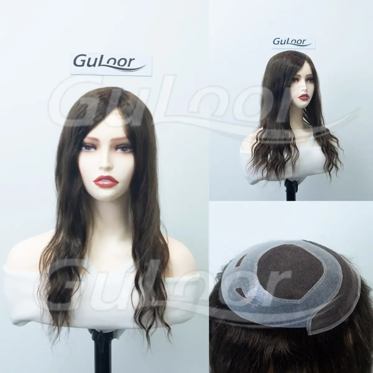 Human Hair topper Lace Top 16 Inches | Guloor Hair