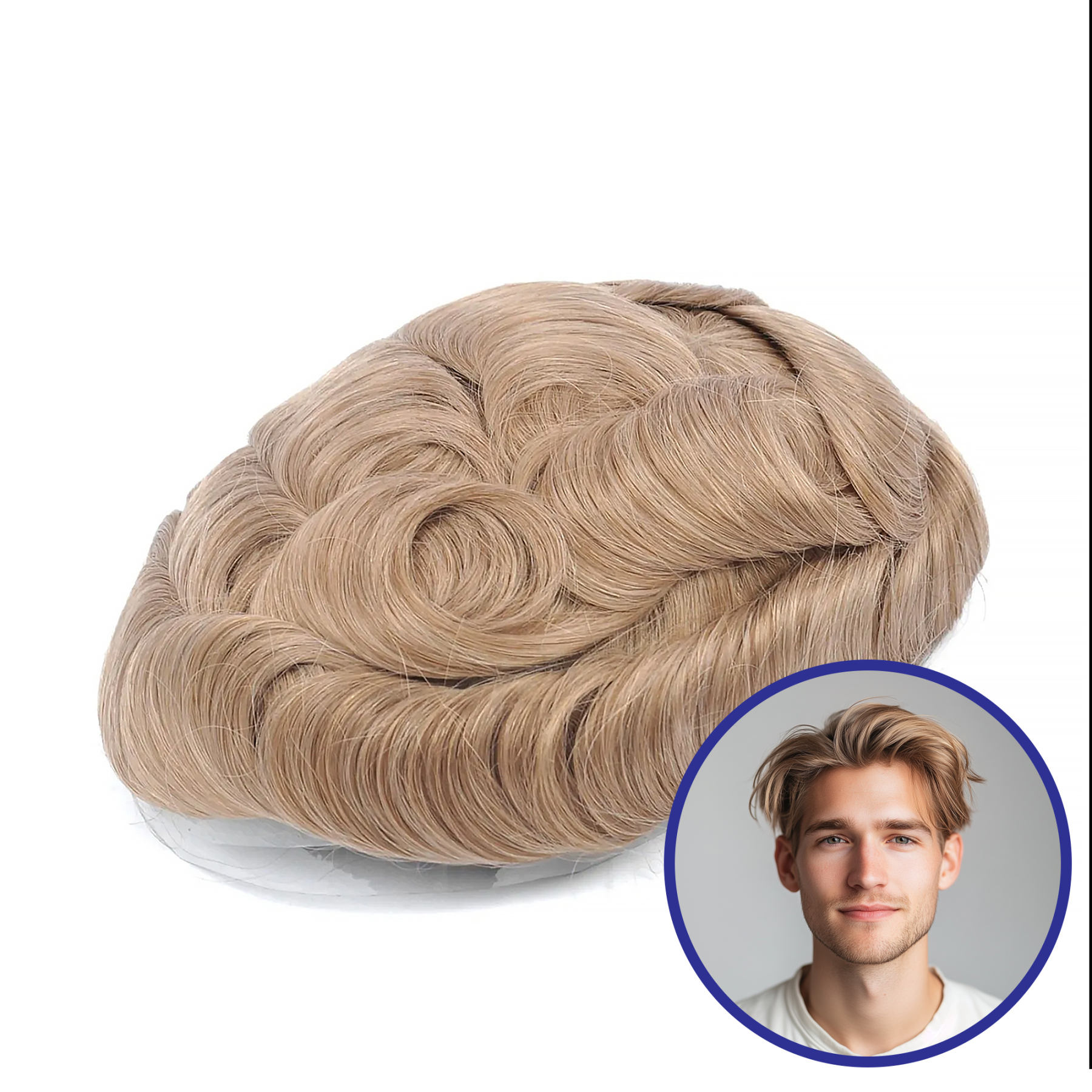Wholesale Men Toupee  | French Lace Hair System  | Guloor Hair