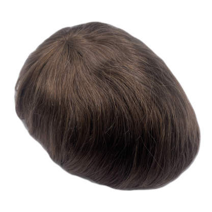 Latest style ANK#0.11，5#, Men's Hair replacement System Manufactured by GULOOR wig supplier in Qingdao, China