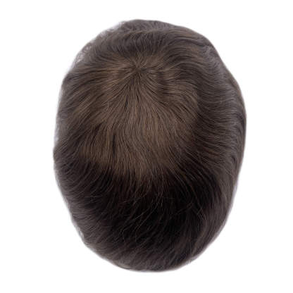 Latest style ANK#0.11，5#, Men's Hair replacement System Manufactured by GULOOR wig supplier in Qingdao, China