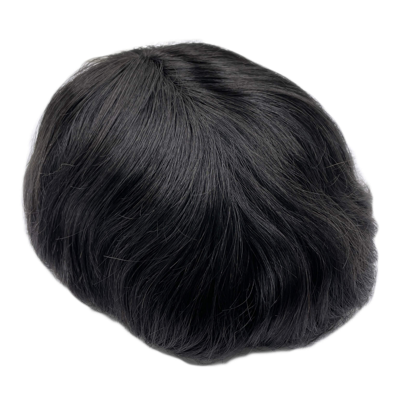Latest style ANK#3，1B#, Men's Hair replacement System Manufactured by GULOOR wig supplier in Qingdao, China