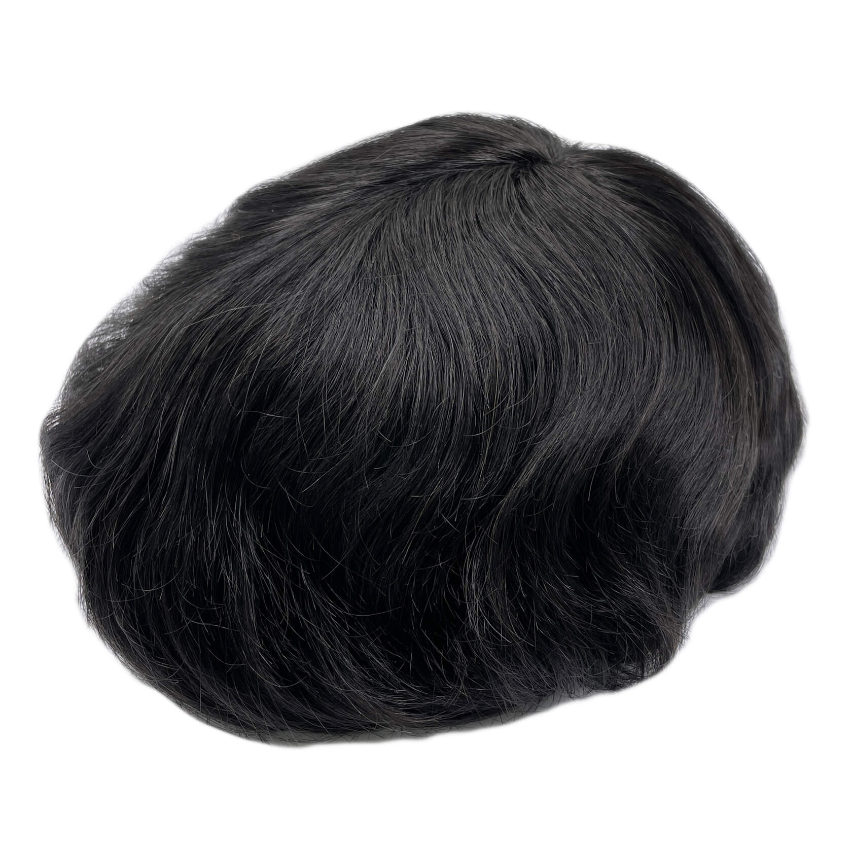 Latest style ANK#3，1B#, Men's Hair replacement System Manufactured by GULOOR wig supplier in Qingdao, China