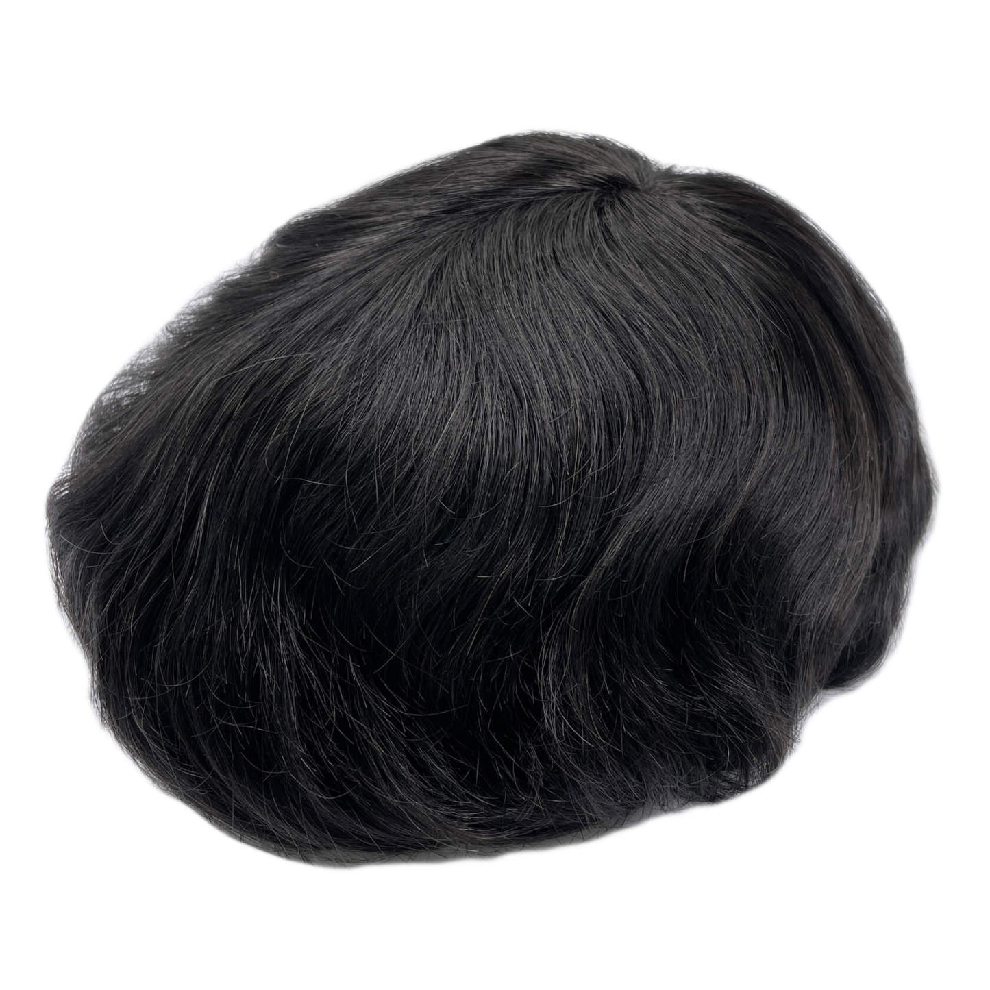Latest style ANK#3，1B#, Men's Hair replacement System Manufactured by GULOOR wig supplier in Qingdao, China