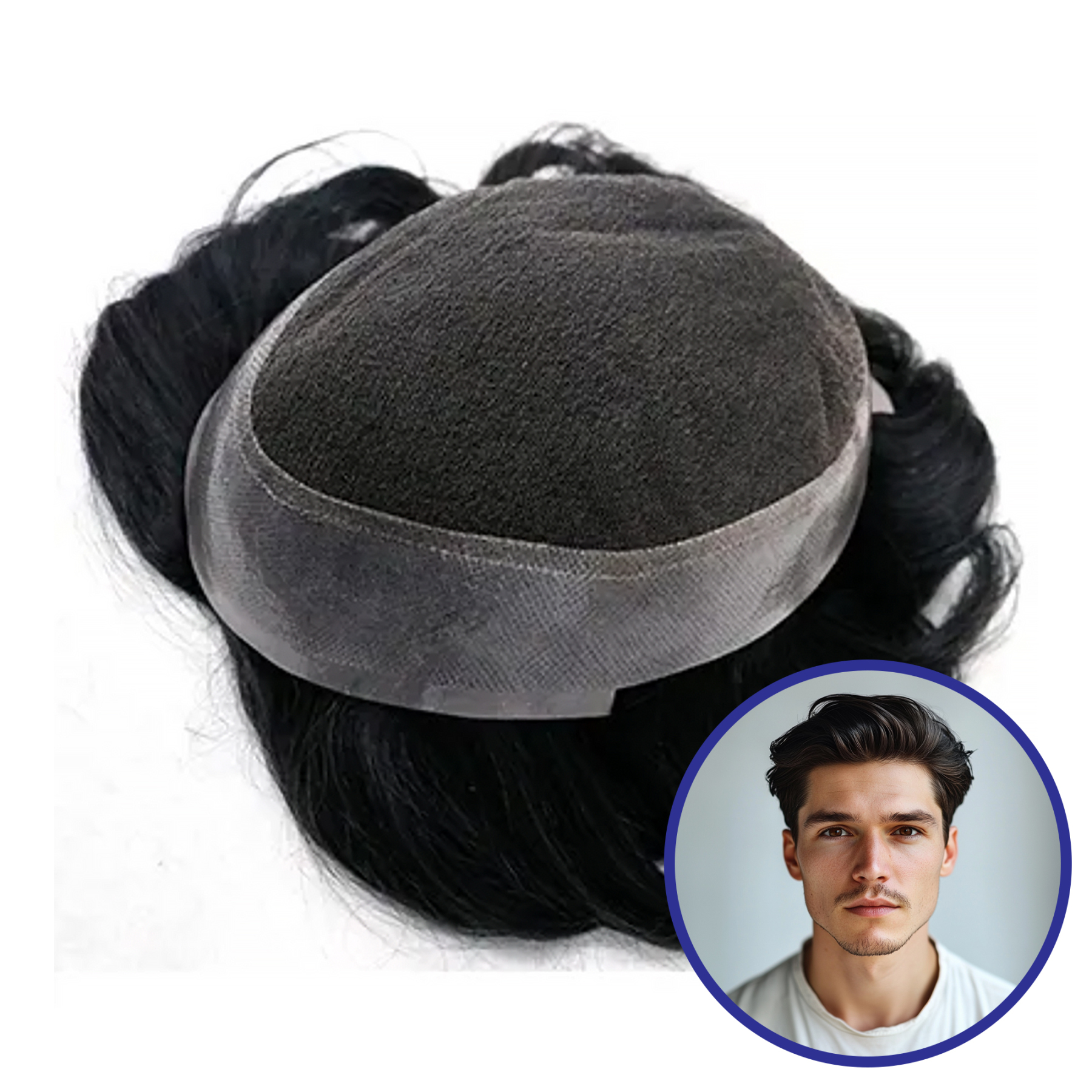 8 X 10 Men toupee | AUS style | 100% Indian Human Hair | Guloor Hair