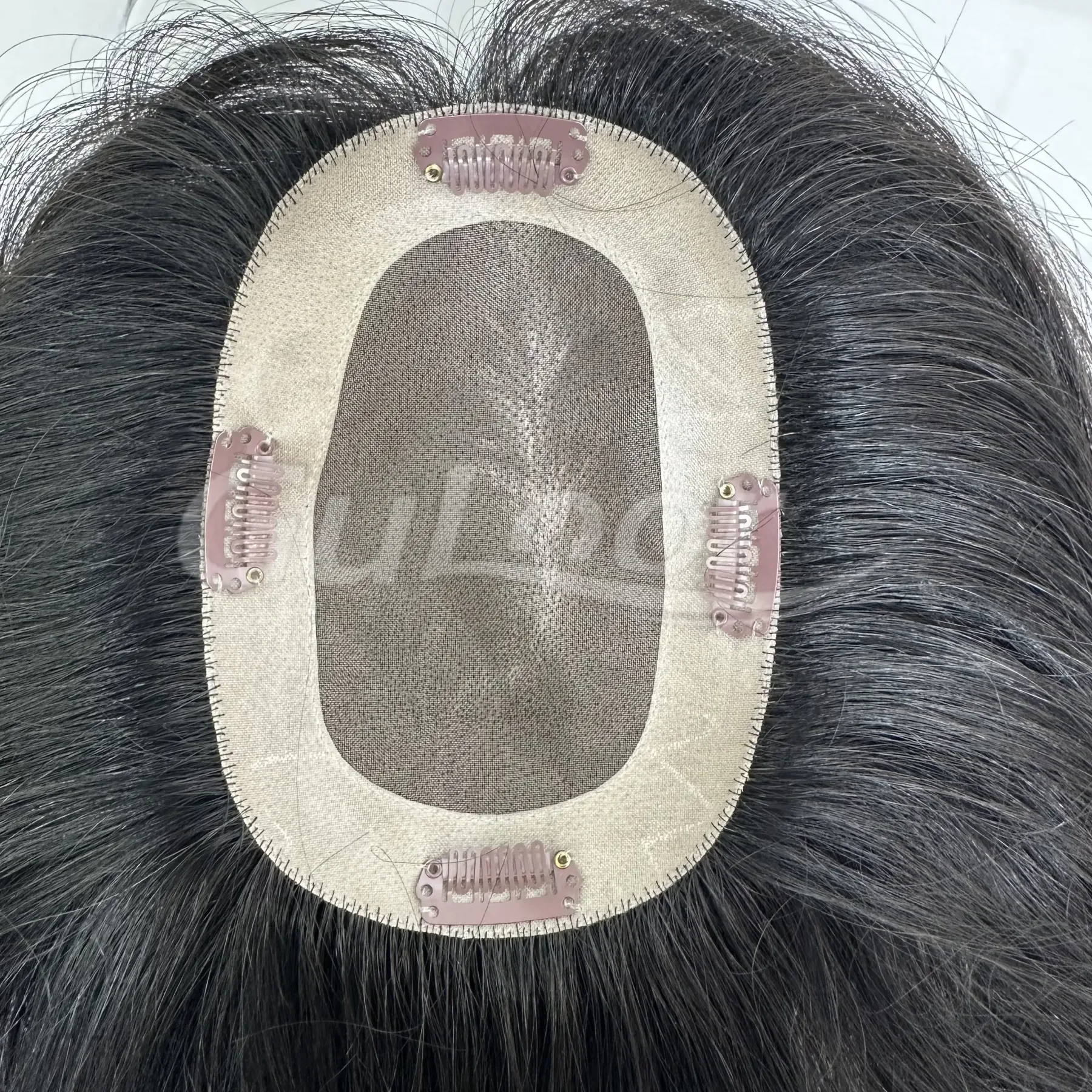 Fine mono topper Color #1 Human Women's Topper  | Guloor Hair