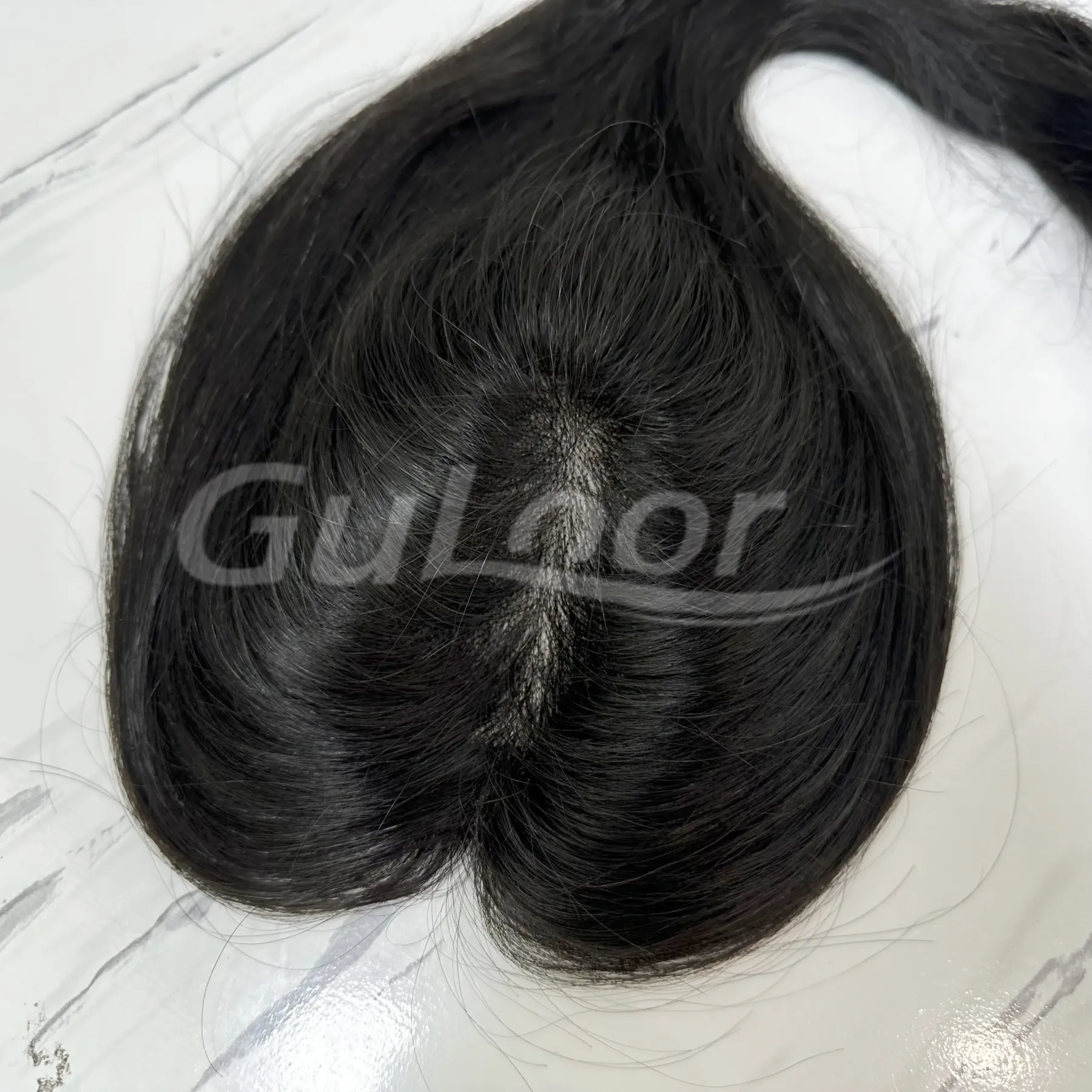 Fine mono topper Color #1 Human Women's Topper  | Guloor Hair