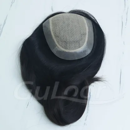 Silk Top Toupper 14 Inches Color#1B   | Guloor Hair