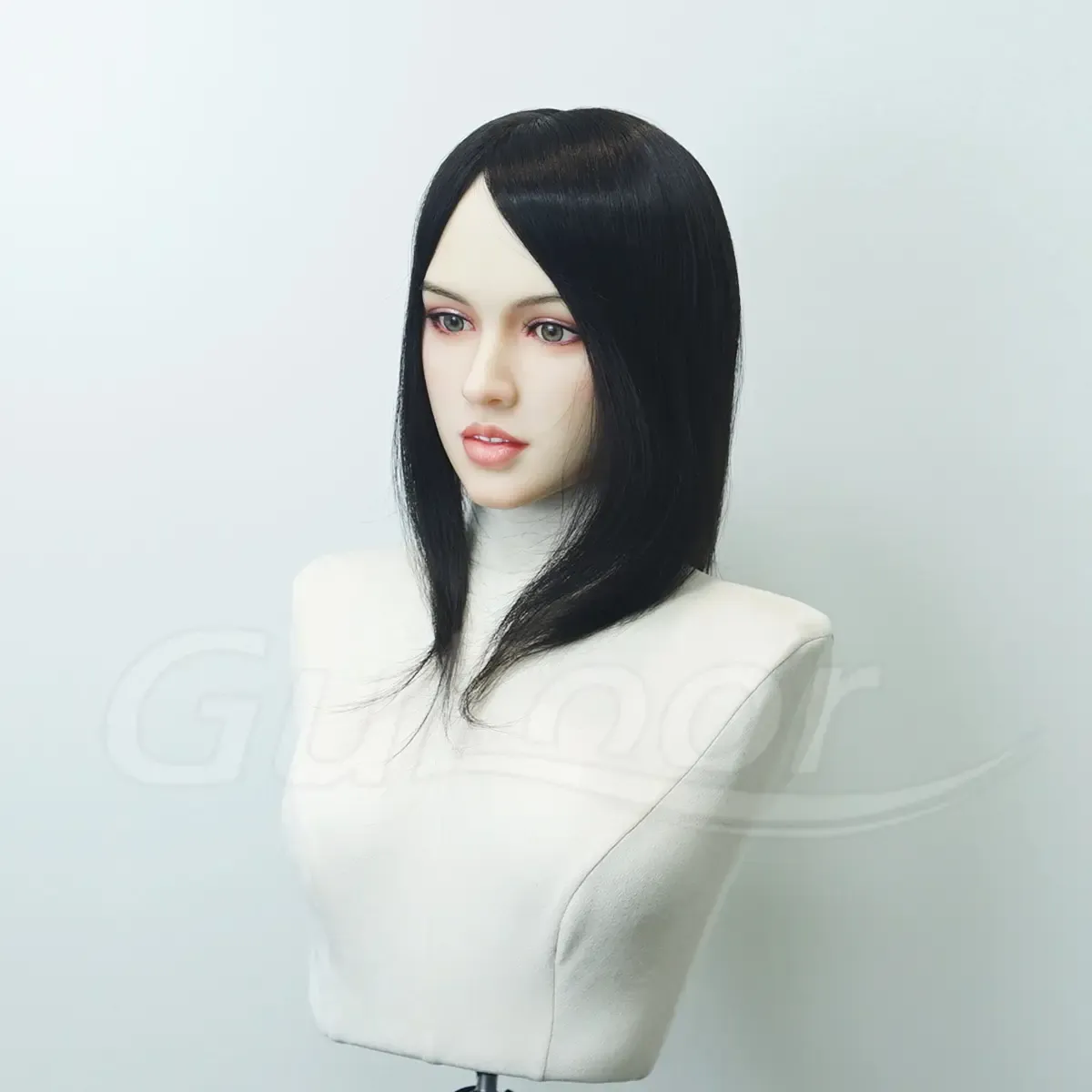 Fine Mono with Npu  12 inches Color#1B Human hair PU | Guloor Hair