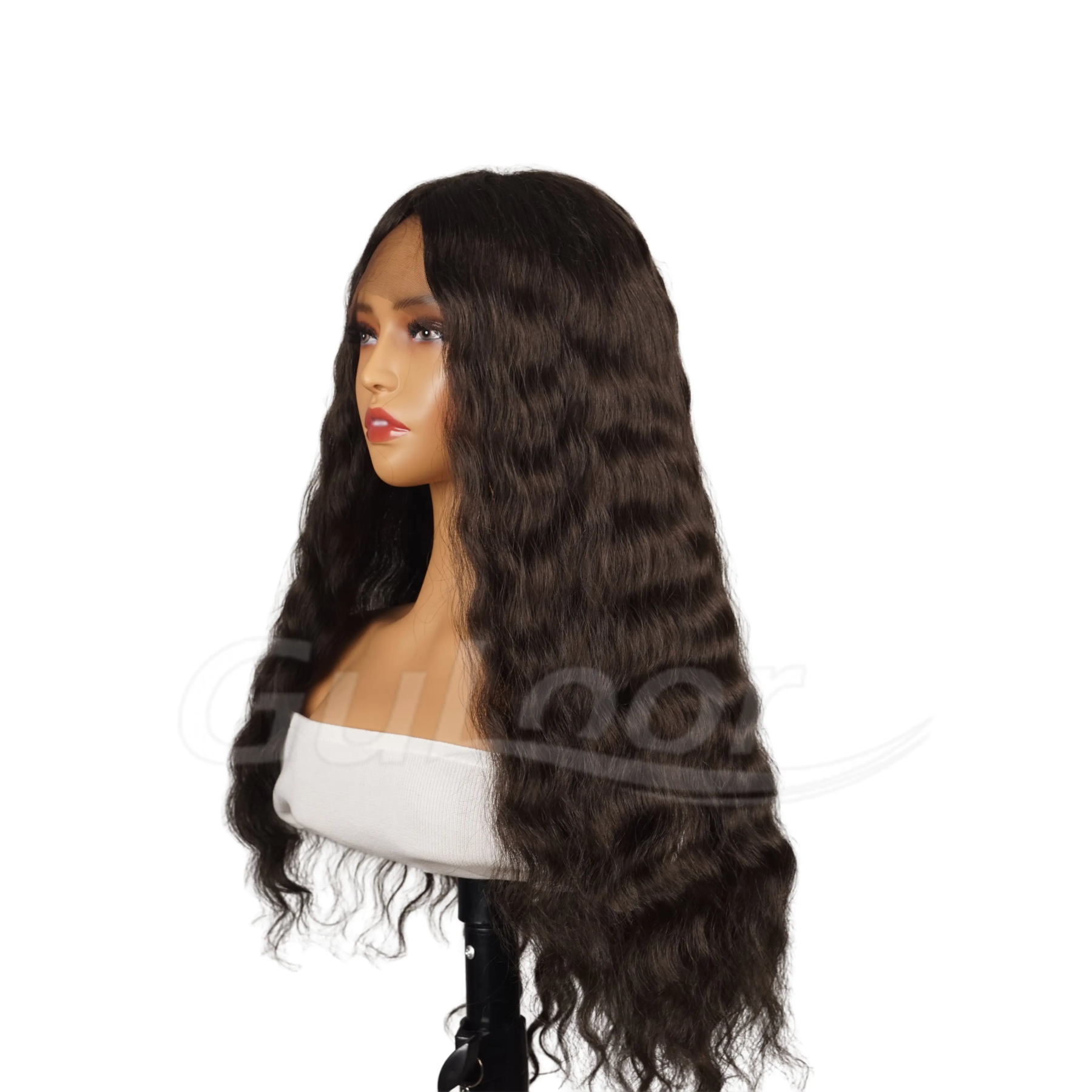 Full lace hand crocheted wig color #2 hair length 24 inches