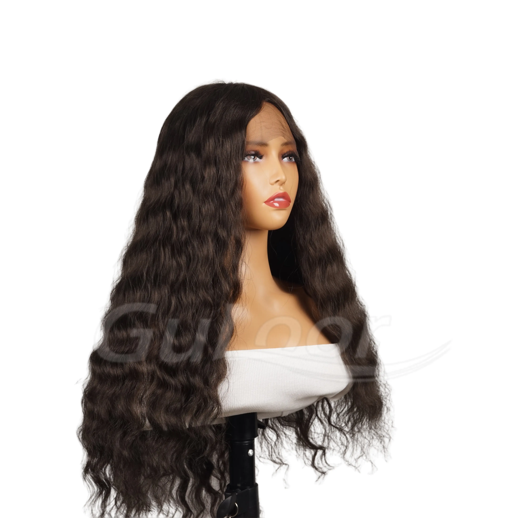 Full lace hand crocheted wig color #2 hair length 24 inches