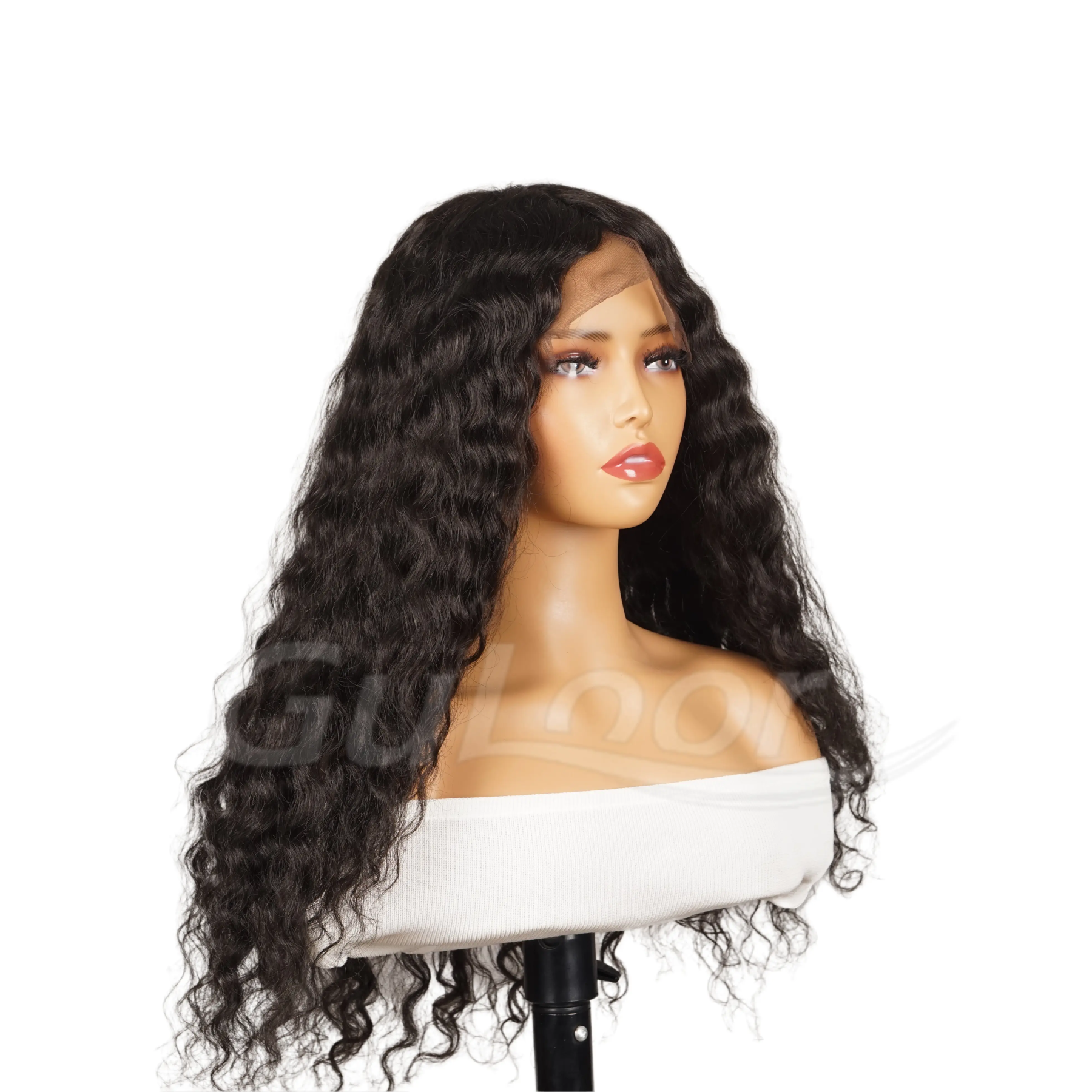 Full lace wig natural black body wave