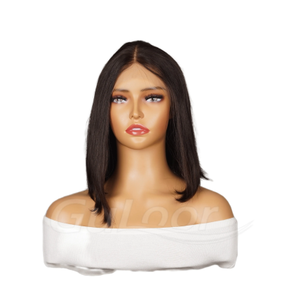 Natural Straight 13 Inches 100% Human Hair Front Lace Wig Color H-001
