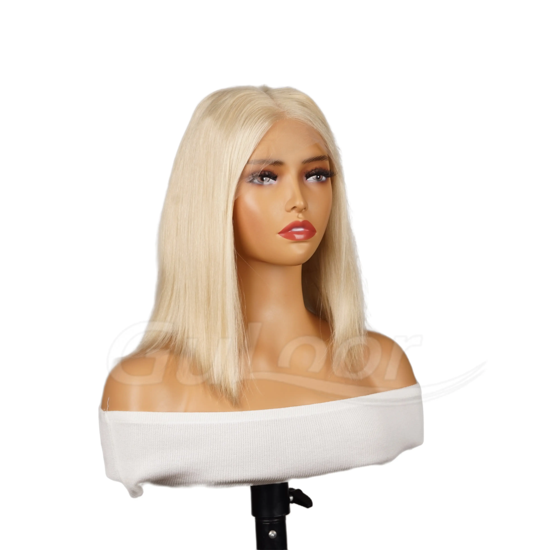 Natural Straight 13 Inches 100% Human Hair Front Lace Wig Color H-002