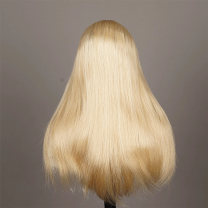 Natural Straight 24 Inches 100% Human Hair Front Lace Wig Color H-002