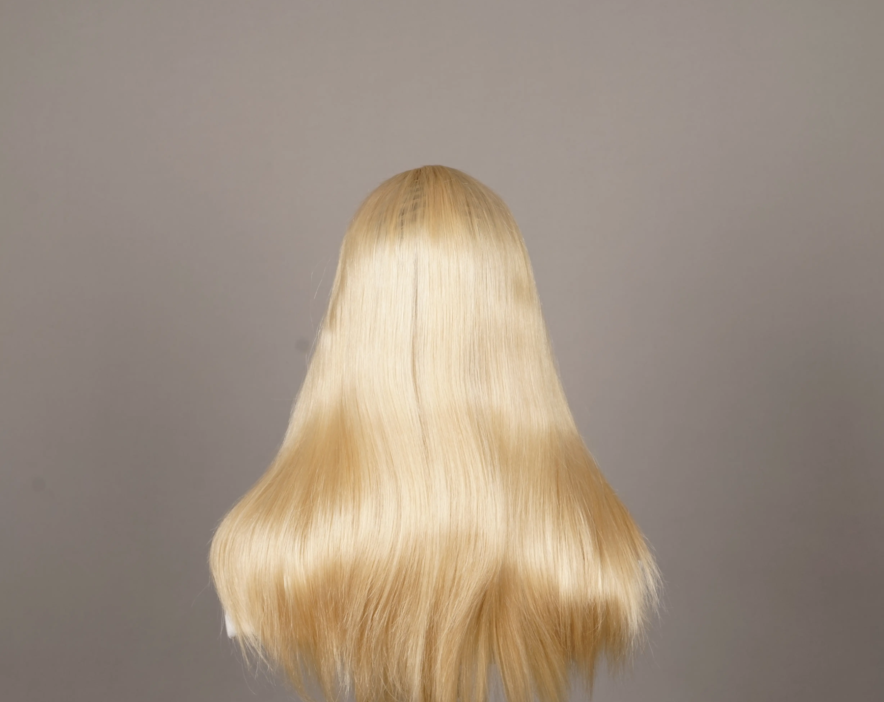 Natural Straight 22 Inches 100% Human Hair Front Lace Wig Color H-002