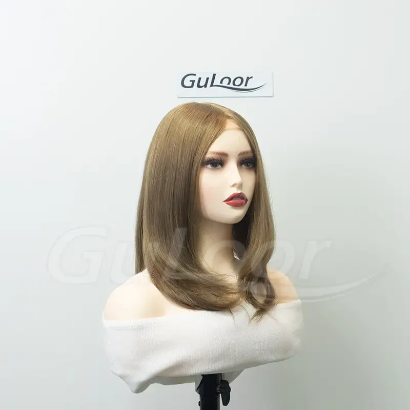 Jewish wig Silk Top Front Lace New Stock 12 Inches | Guloor Hair