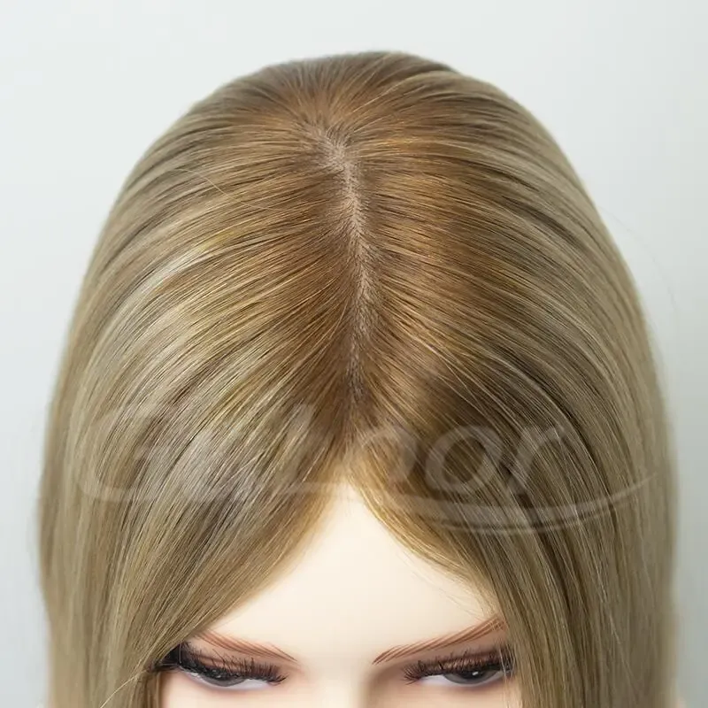 New Stock 12 Inches Silk Top All Hand Tied Made Color#12FS12 100% Chineses Virgin Hair