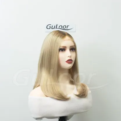 Jewish wig Silk Top Front Lace New Stock 15 Inches | Guloor Hair