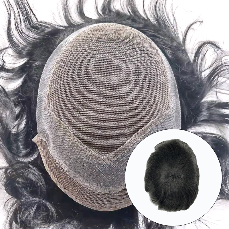 Men's Hair Replacement System | Hollywood | French Lace with Thin Skin | Guloor Hair