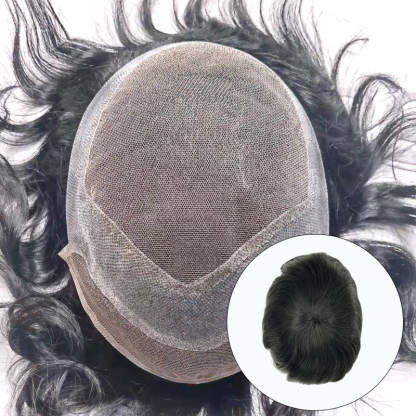 Men's Hair Replacement System | Hollywood | French Lace with Thin Skin | Guloor Hair