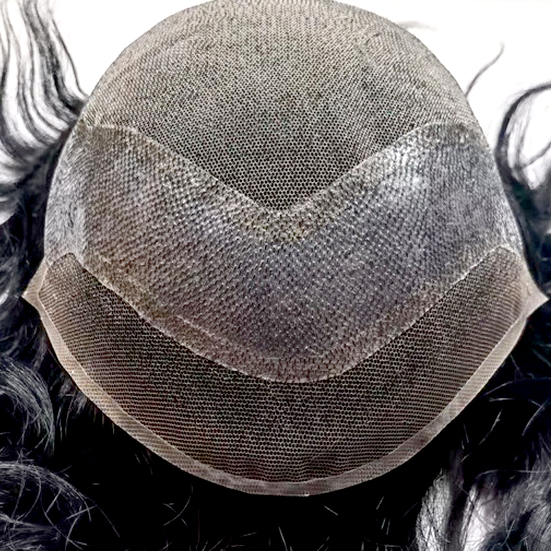 Men's Hair Replacement System | Hollywood | French Lace with Thin Skin | Guloor Hair