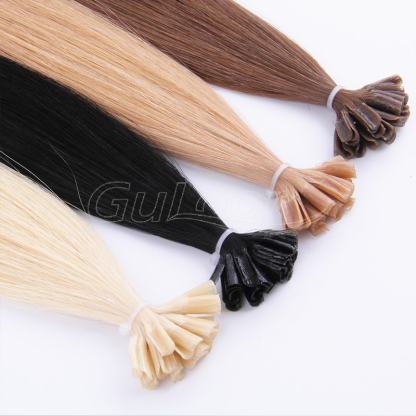 100% Unprocessed U Tip Extensions Human Hair Real Brazilian Keratin Pre Bonded