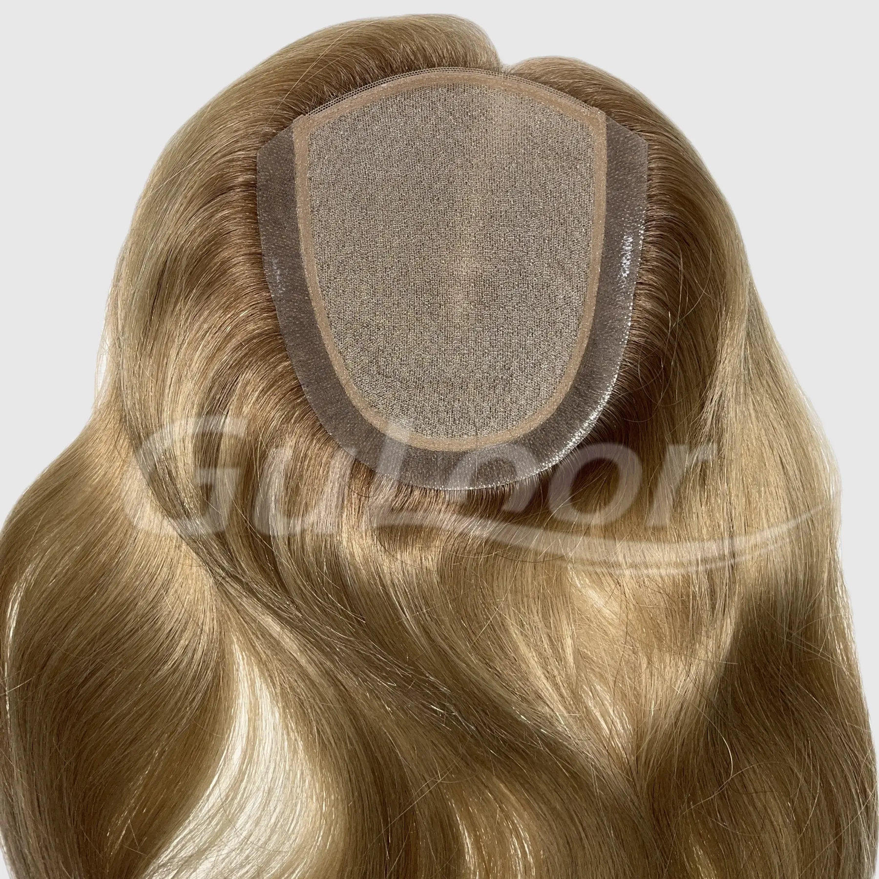 Silk Top With Pu Human Hair Highlight Color  | Guloor Hair