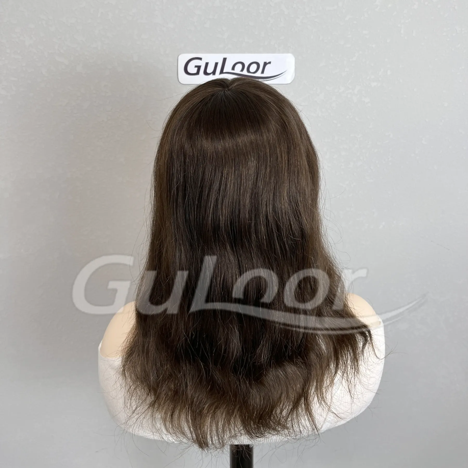 Silk Top topper Color #2 European Hair base size 6 by 8 | Guloor Hair